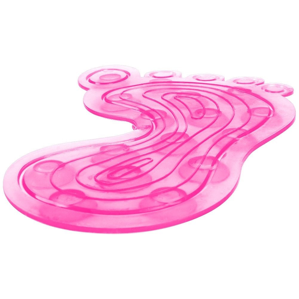 Pink non-slip protection for shower and bathtub with suction cups
