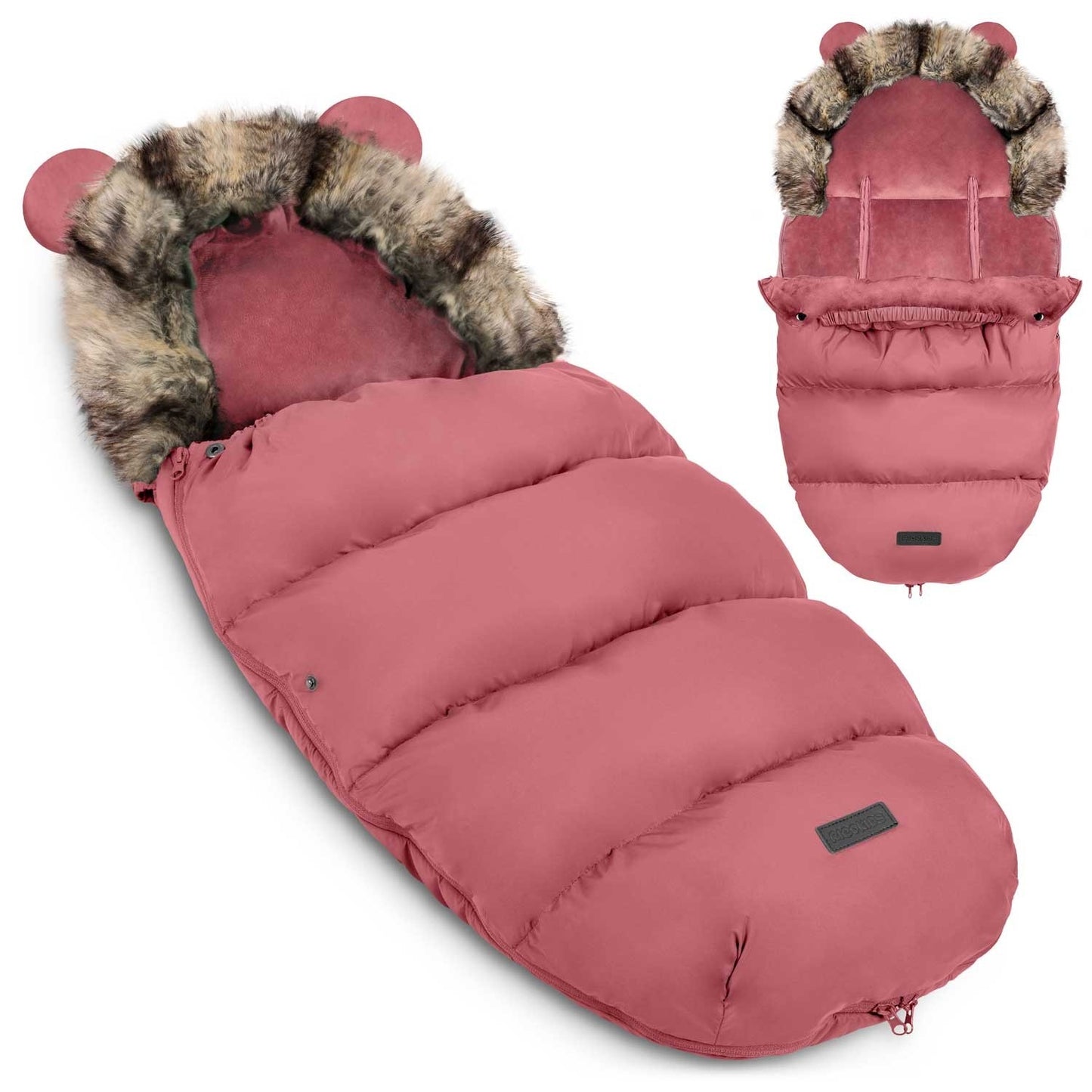 Pink sleeping bag for pram and sled Elmi Ricokids