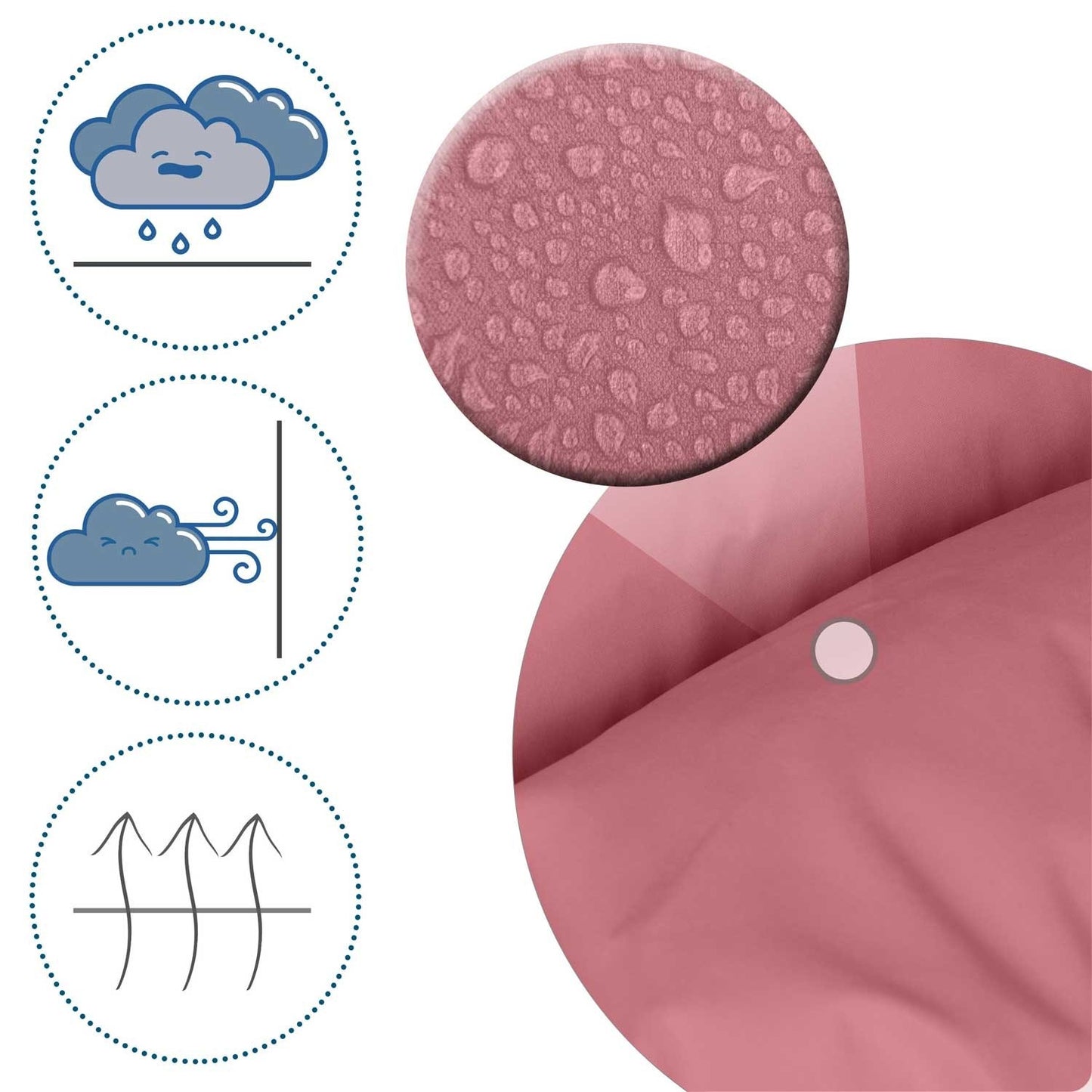 Pink sleeping bag for pram and sled Elmi Ricokids