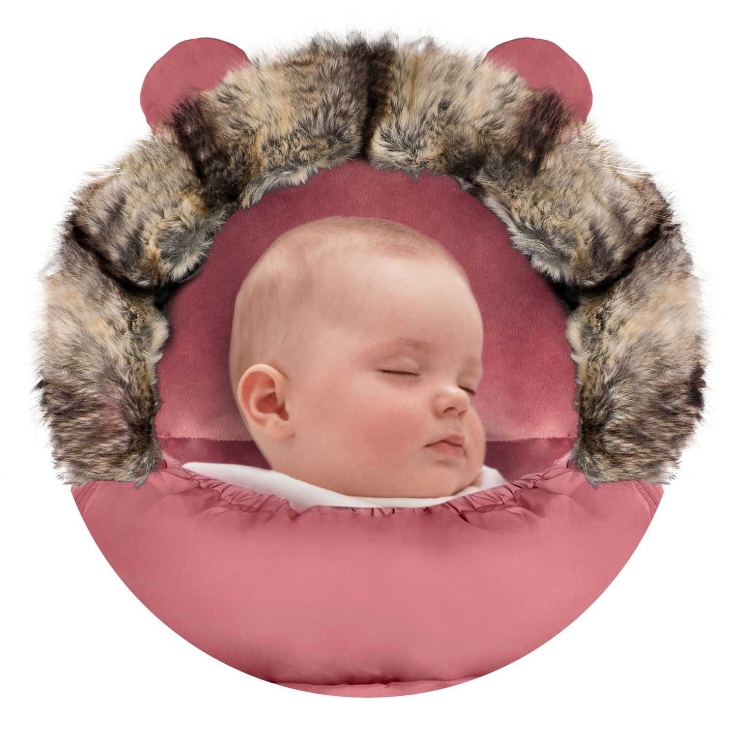 Pink sleeping bag for pram and sled Elmi Ricokids