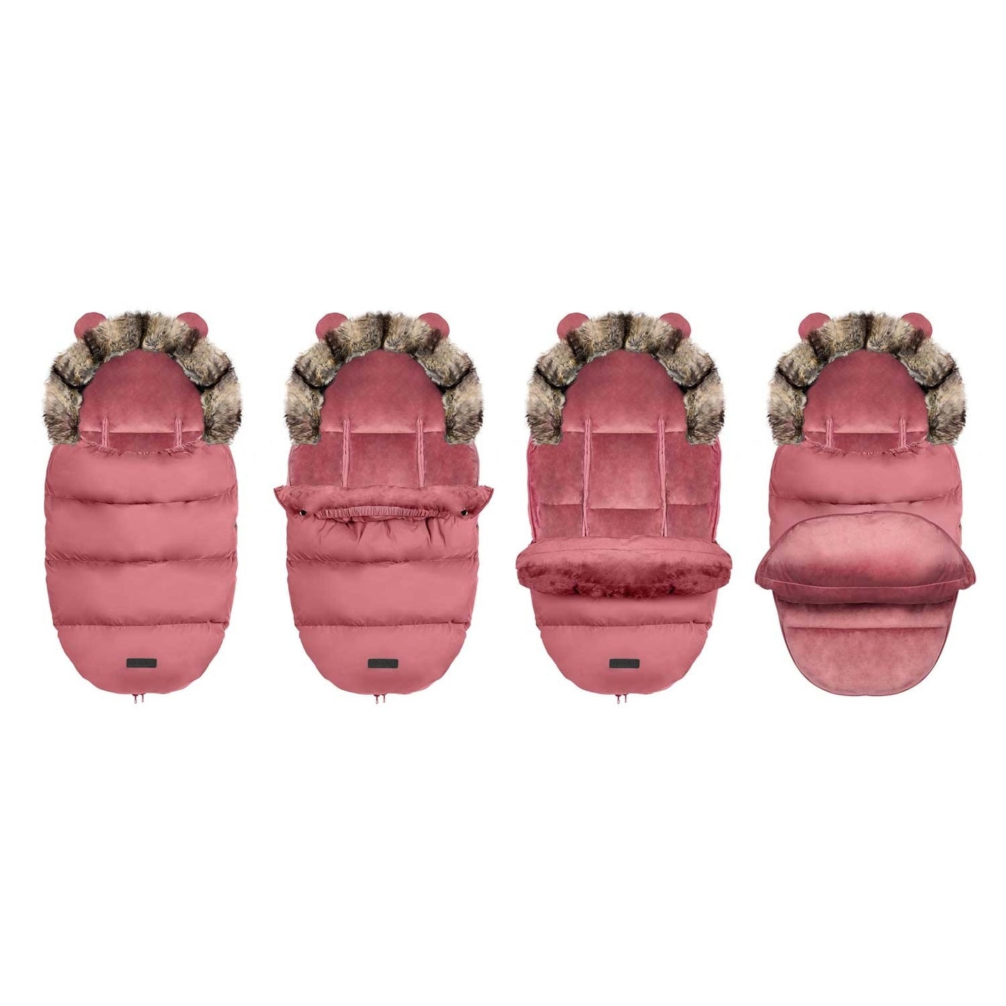 Pink sleeping bag for pram and sled Elmi Ricokids