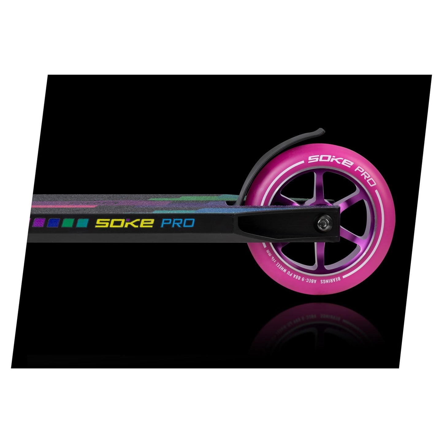 Pink wheels for scooter 110 mm - 2-pack
