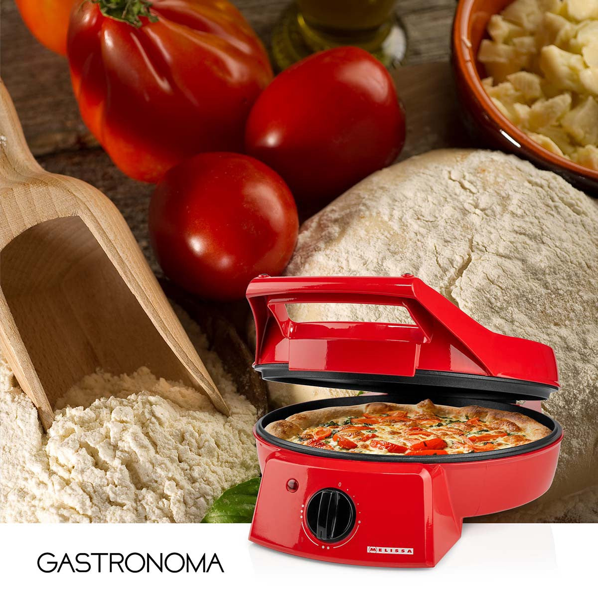 Pizza Maker & Grill, 30 cm, Adjustable Temperature, 1800 W