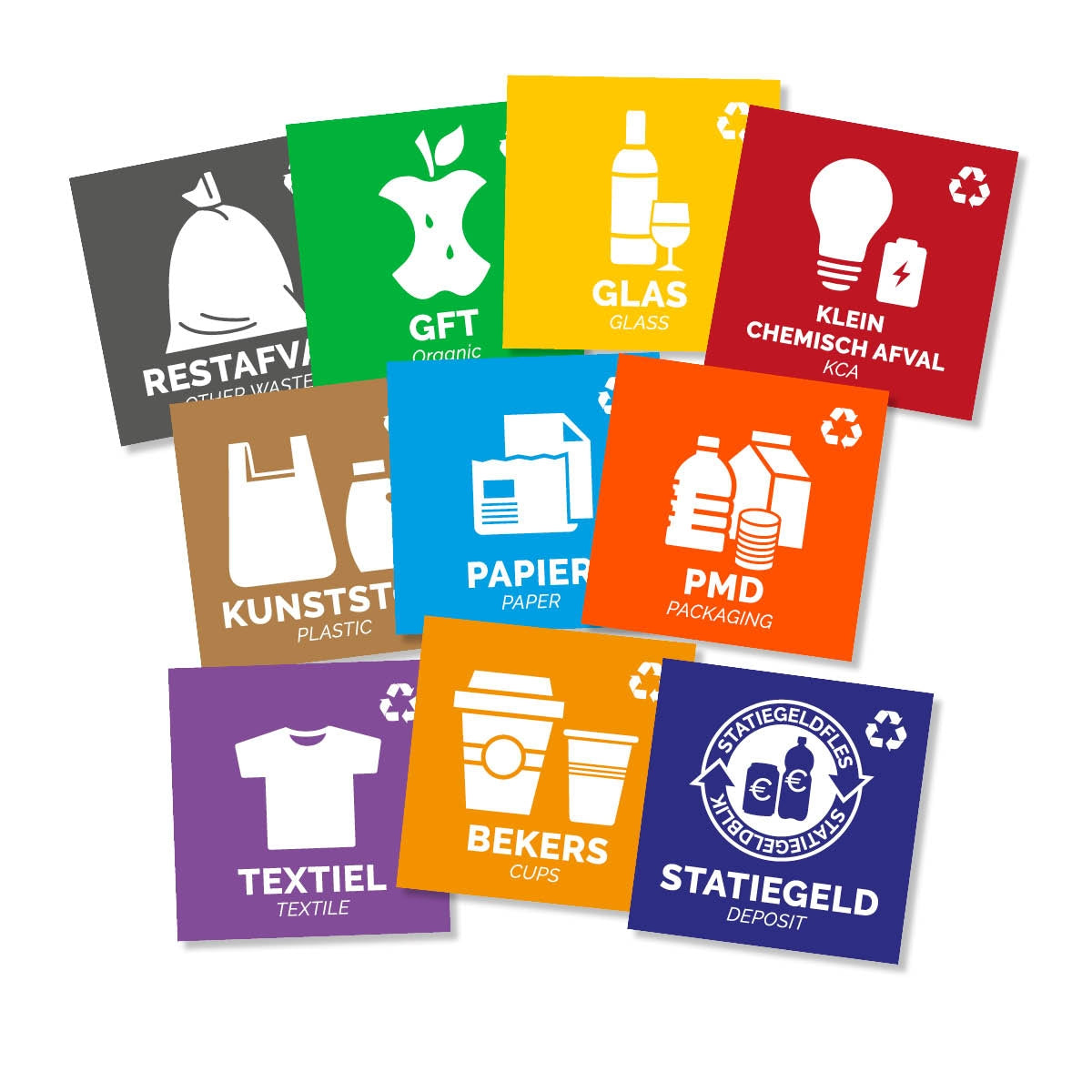 Plafor - Bin Sticker Set of 10 pcs.