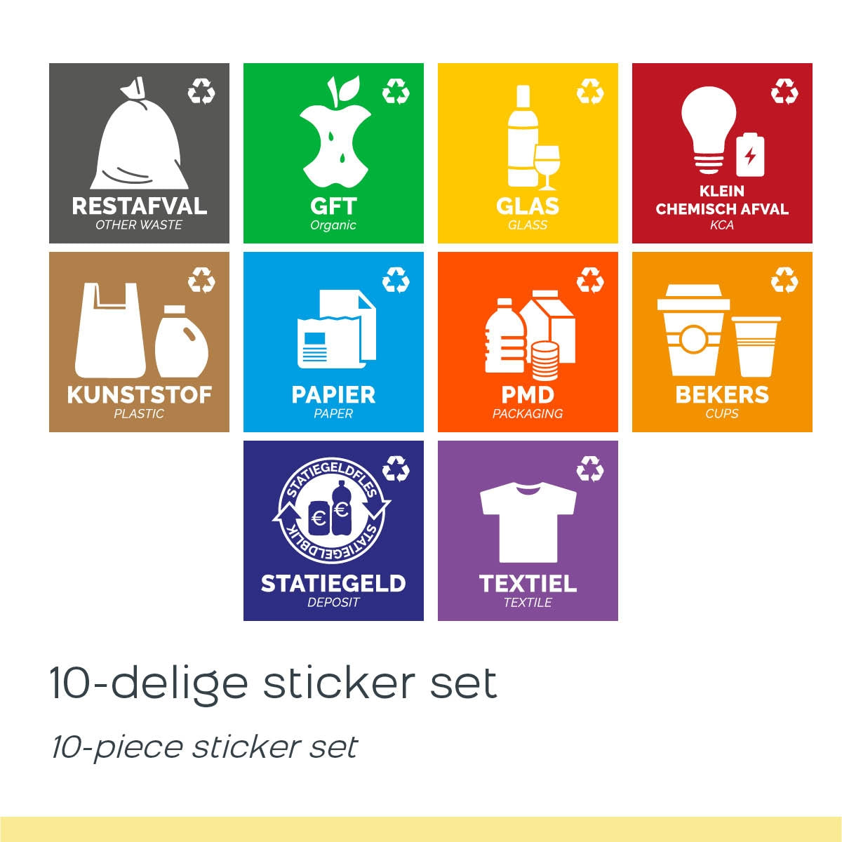 Plafor - Bin Sticker Set of 10 pcs.