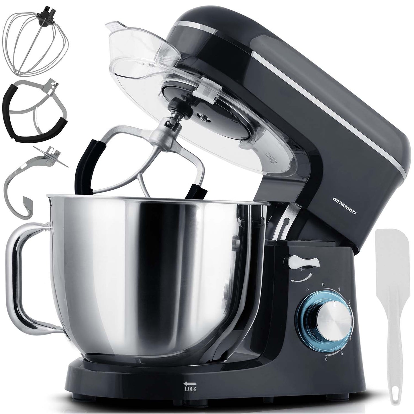 Planetary Stand Mixer 3-in-1, 6L, 1400W, Copper Motor
