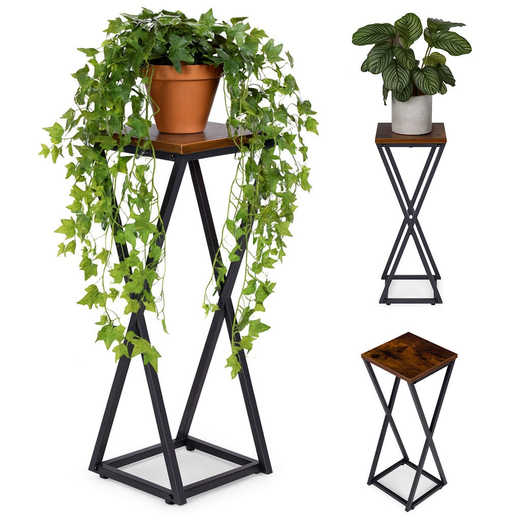 Plant Stand – Steel, Chipboard, 61 cm Height