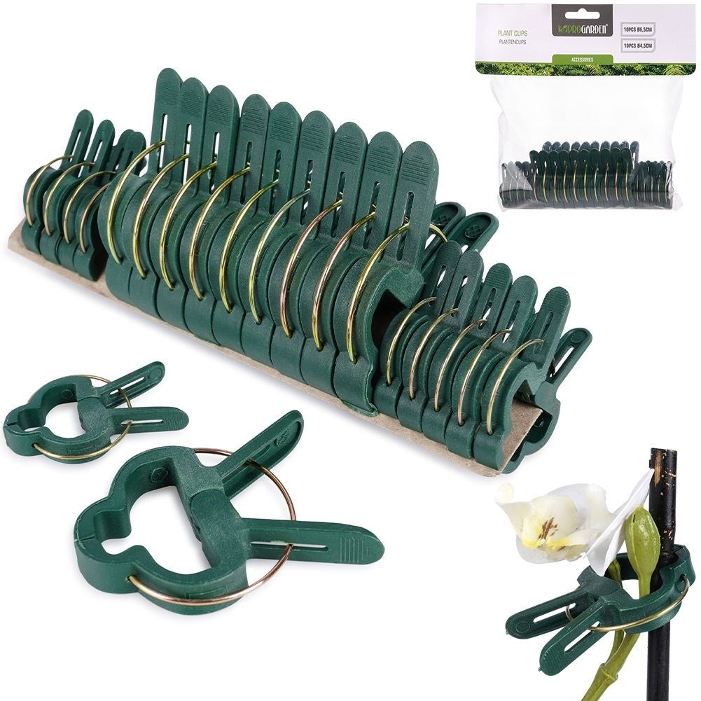 Plant clamps set: Two sizes, support for proper growth
