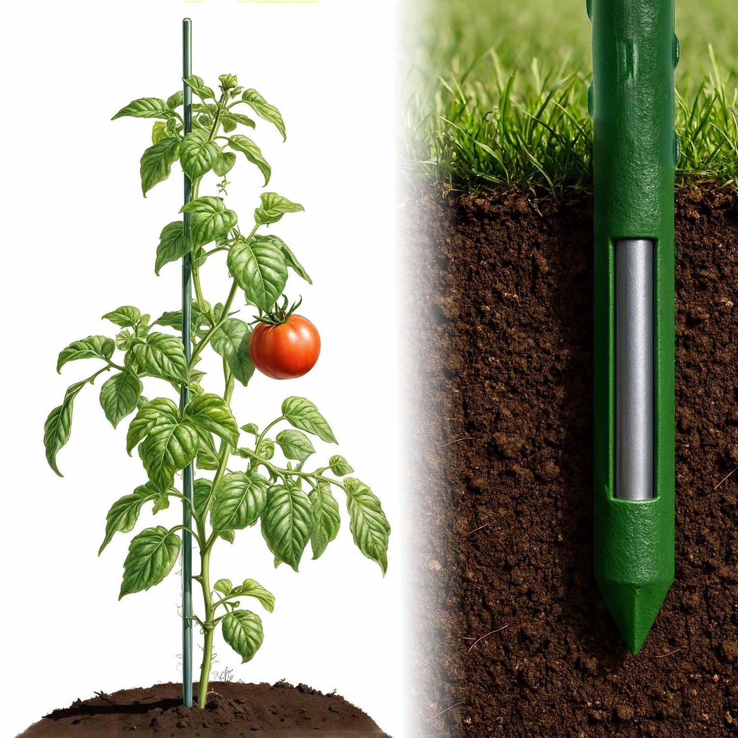 Plant stakes 150 cm Plonos PL-940 green 10pcs