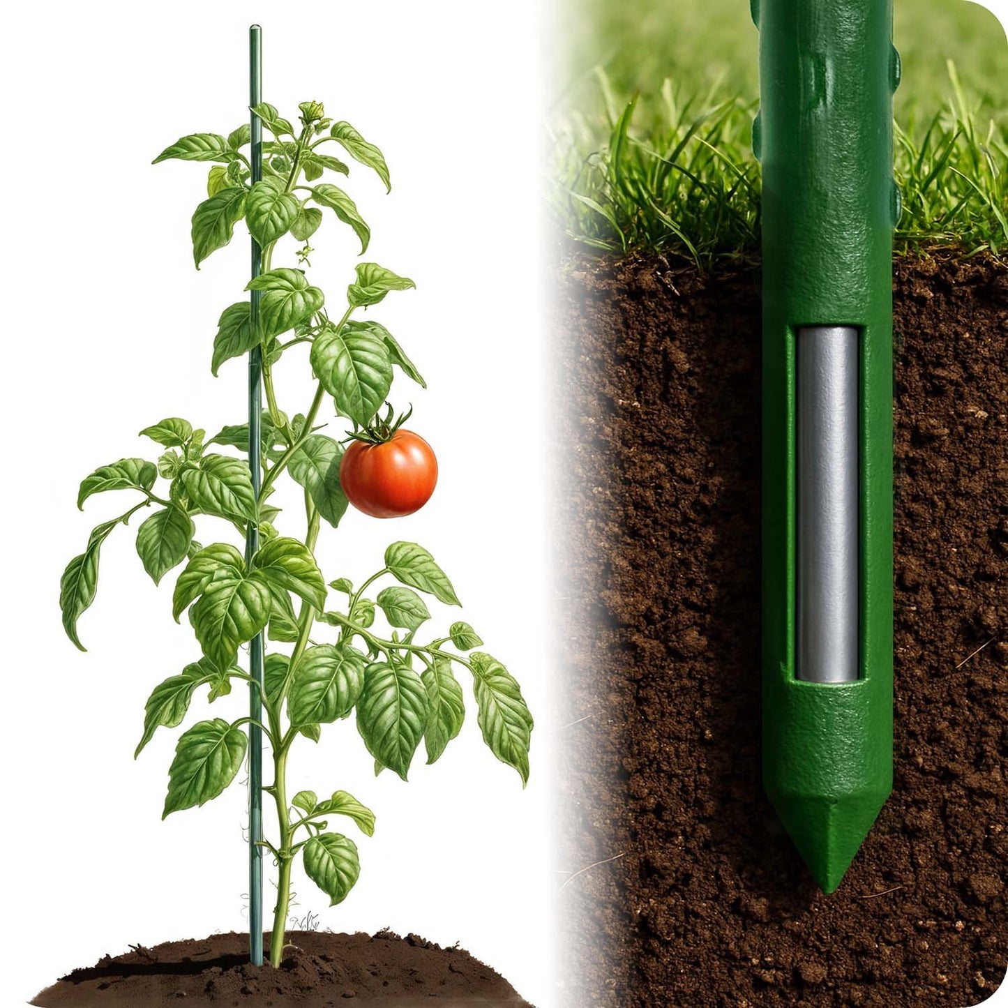 Plant stakes 180 cm Plonos PL-940 green 10pcs