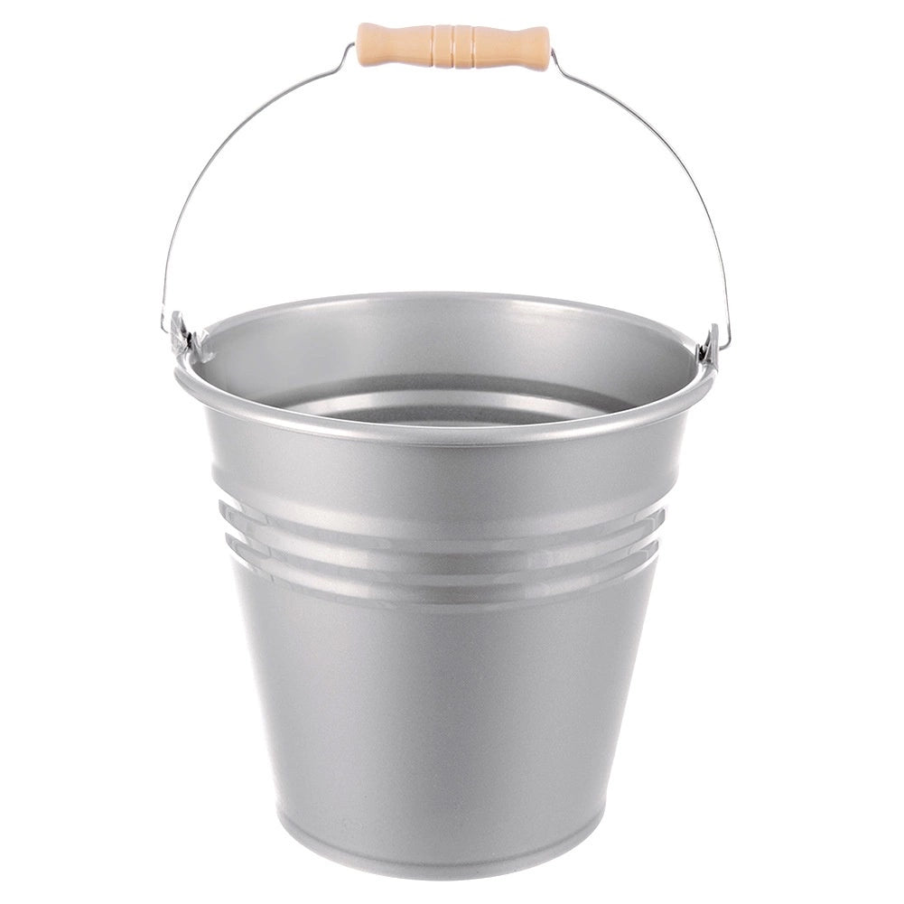 Plastic Bucket, Gray, 7L Capacity, Durable Handle