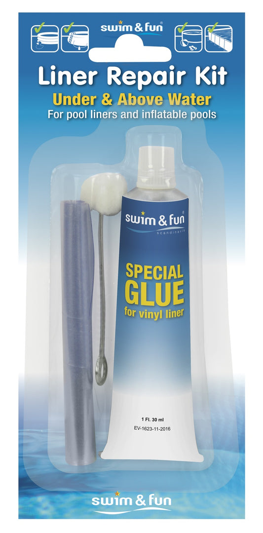 Pool Repair Kit, PVC Glue & Patch, No Drain Needed