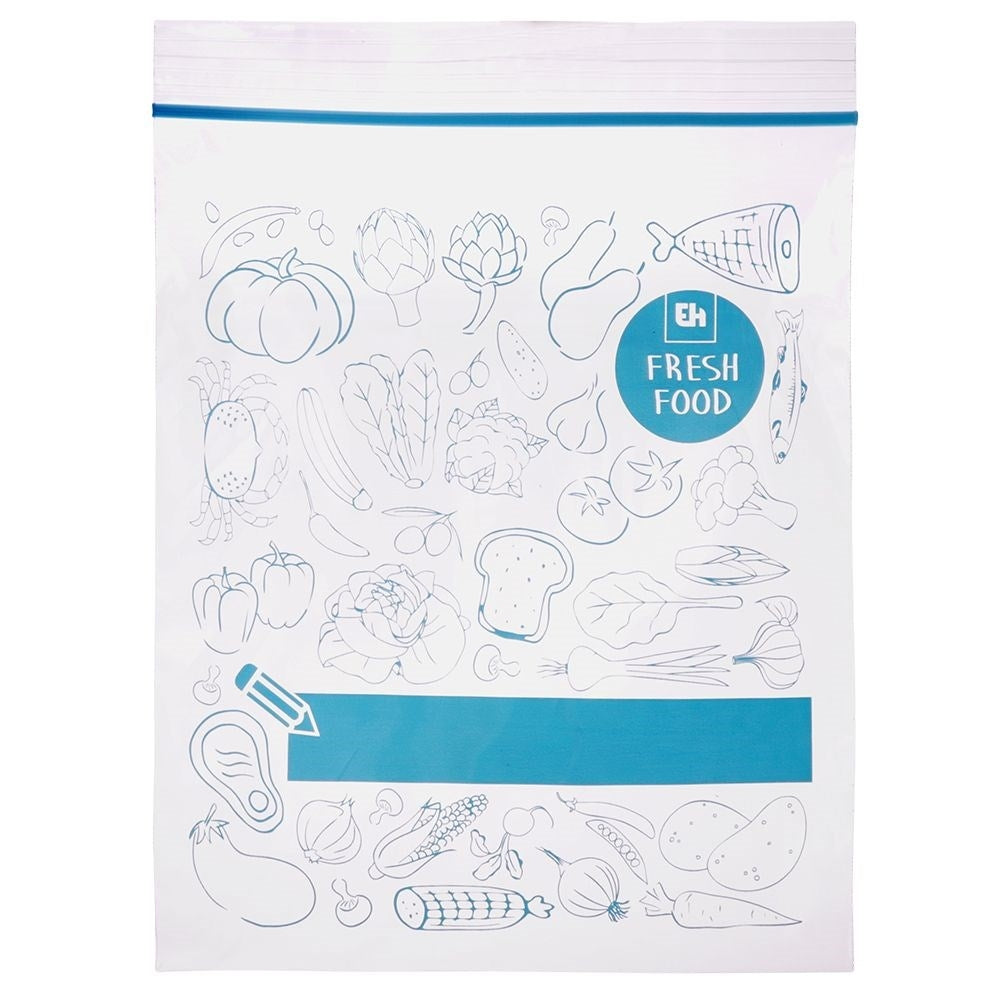 Plastic bags with closure, 1 liter, 20-pack