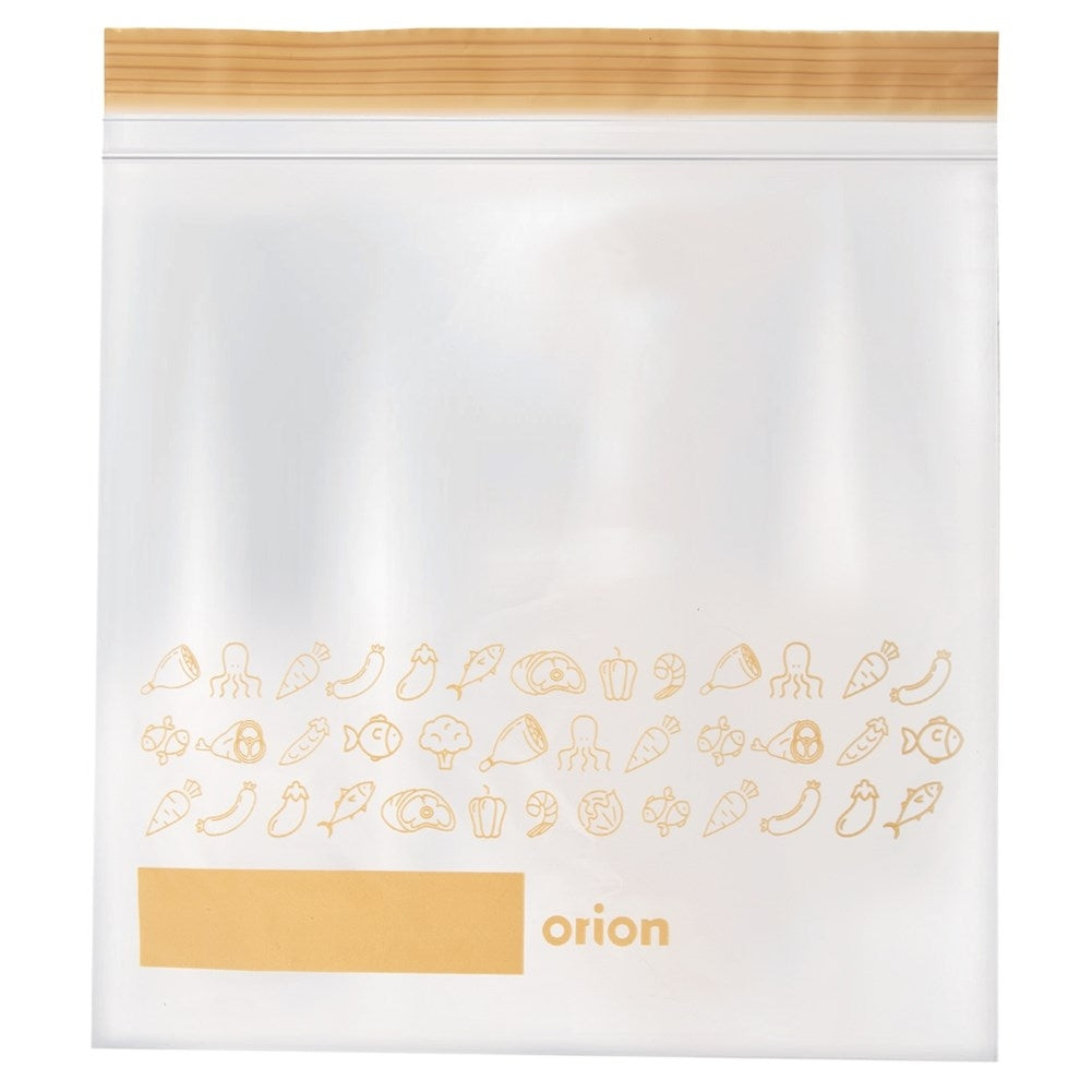 Plastic bags with closure for fridge and freezer, 25-pack