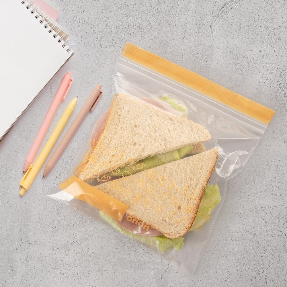 Plastic bags with closure for fridge and freezer, 25-pack