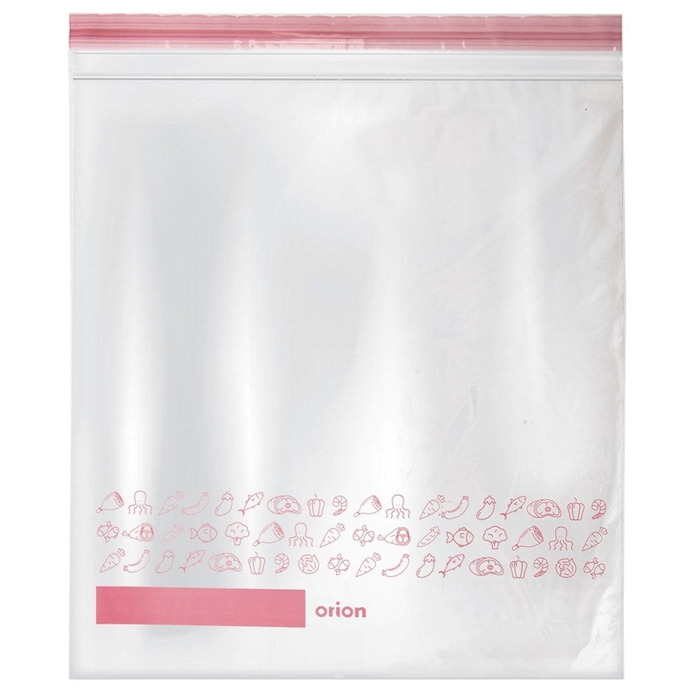 Plastic bags with tight closure for fridge and freezer, 25-pack