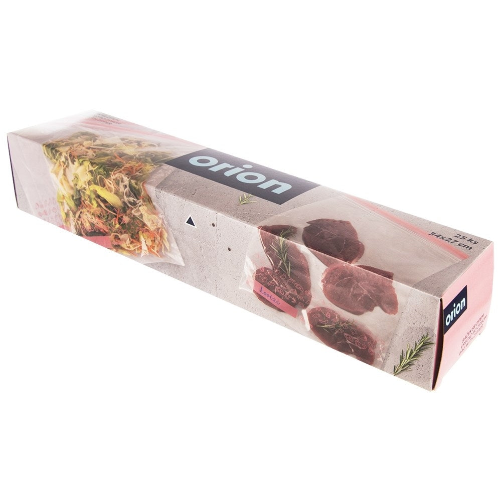 Plastic bags with tight closure for fridge and freezer, 25-pack