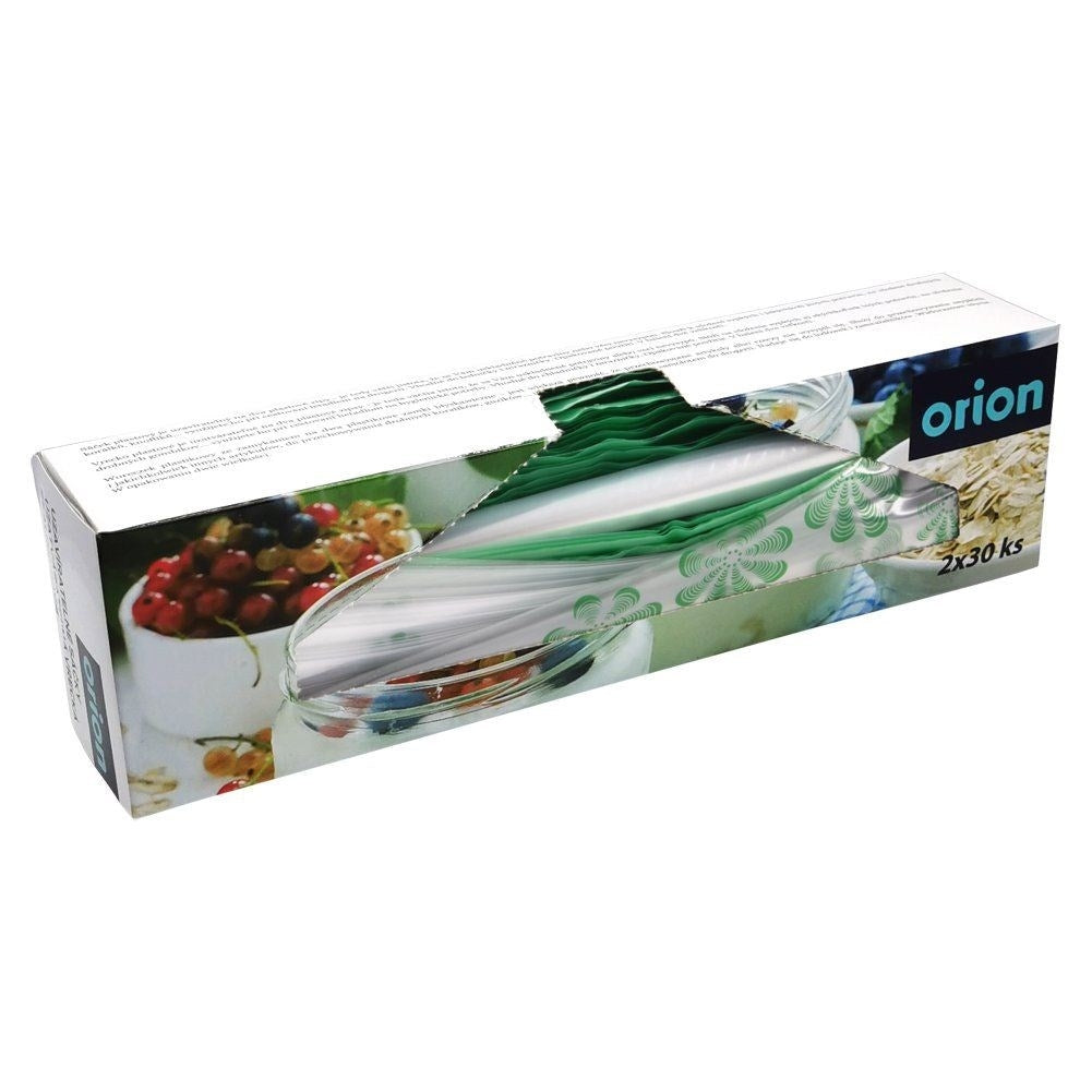 Plastic bags with tight closure for fridge and freezer, 30-pack