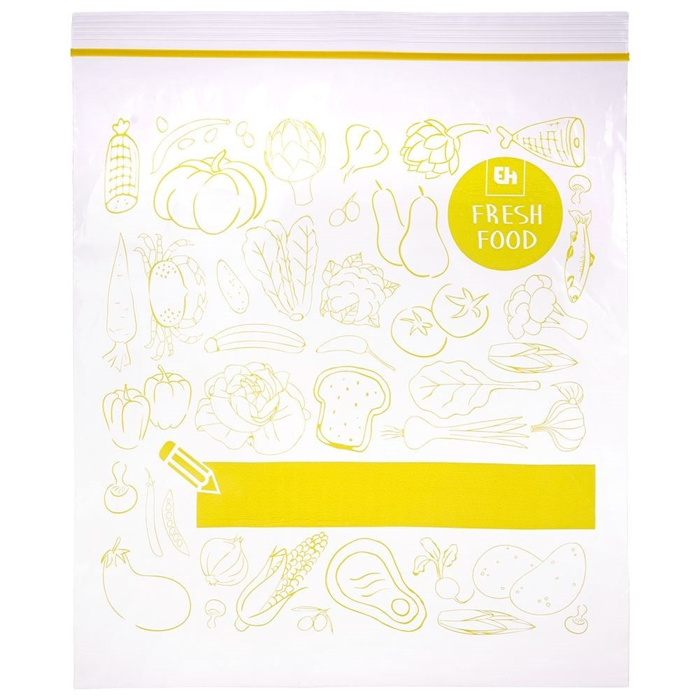 Plastic bags with tight closure for fridge and freezer, 40 pcs