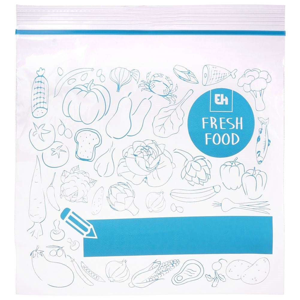 Plastic bags with tight closure for fridge and freezer, 40 pcs