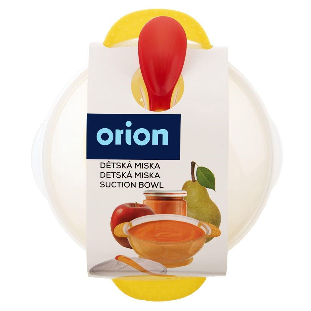 Plastic children's bowl with suction cup and spoon 400 ml