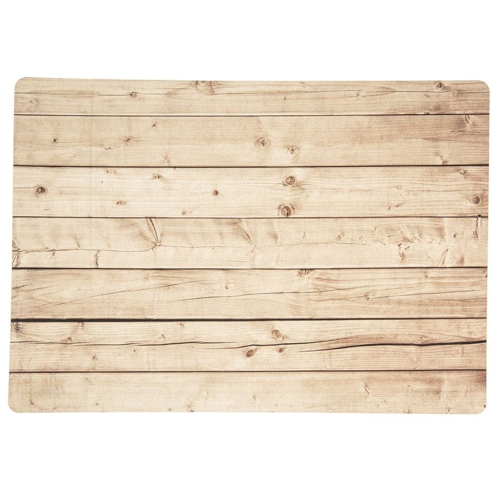 Plastic coasters with wooden decor - stylish protection for your table