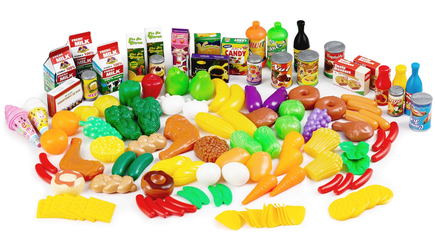 Plastic fruit vegetables for the kitchen 120 pcs