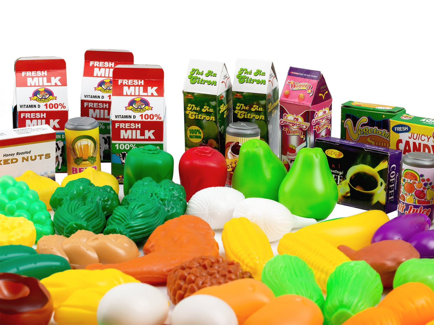 Plastic fruit vegetables for the kitchen 120 pcs