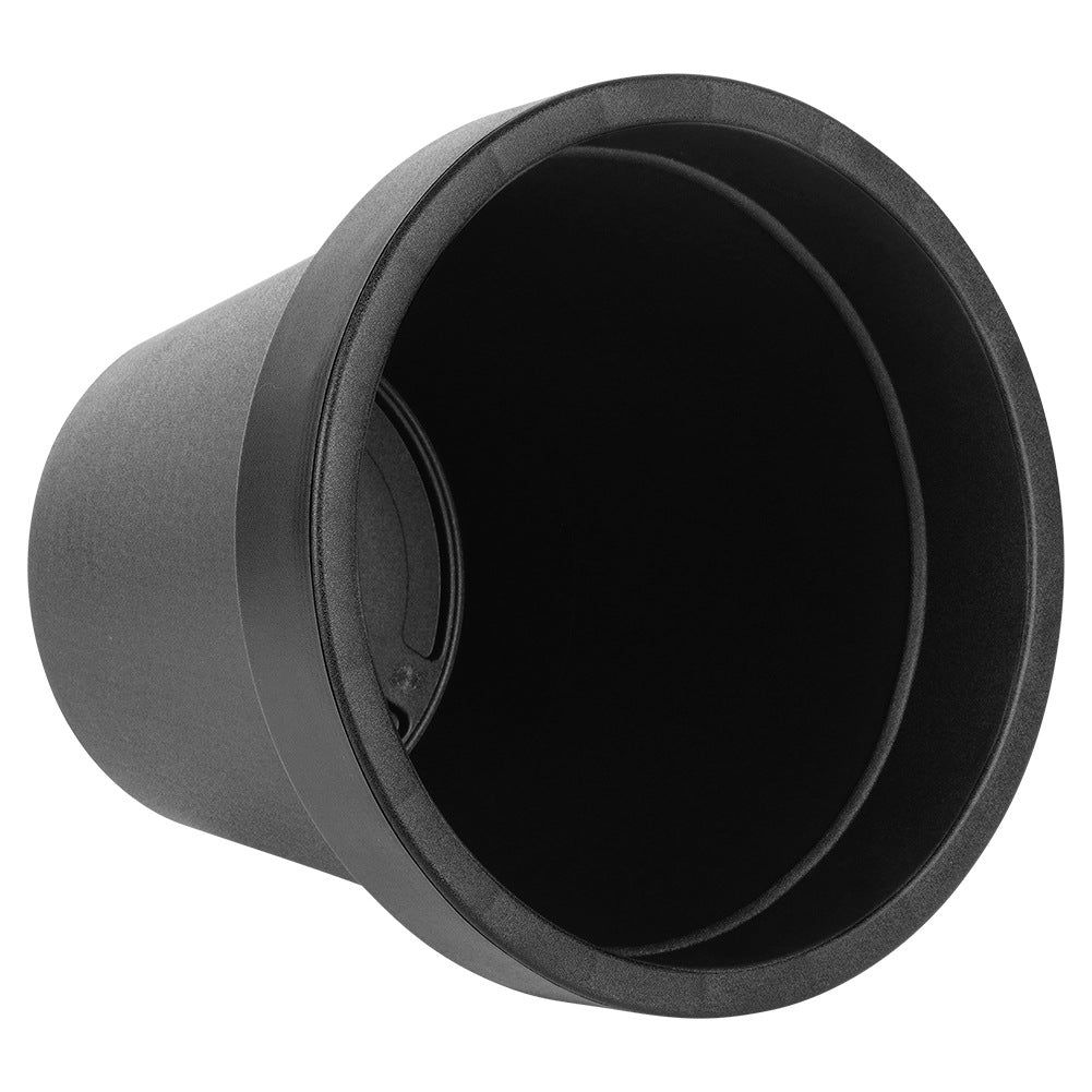 Plastic garden pot black round 29 cm