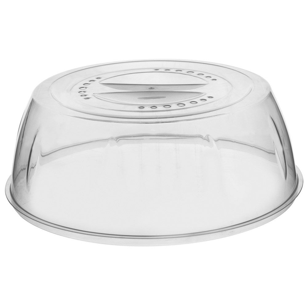 Plastic lid for microwave: Protects against splashes and drying out