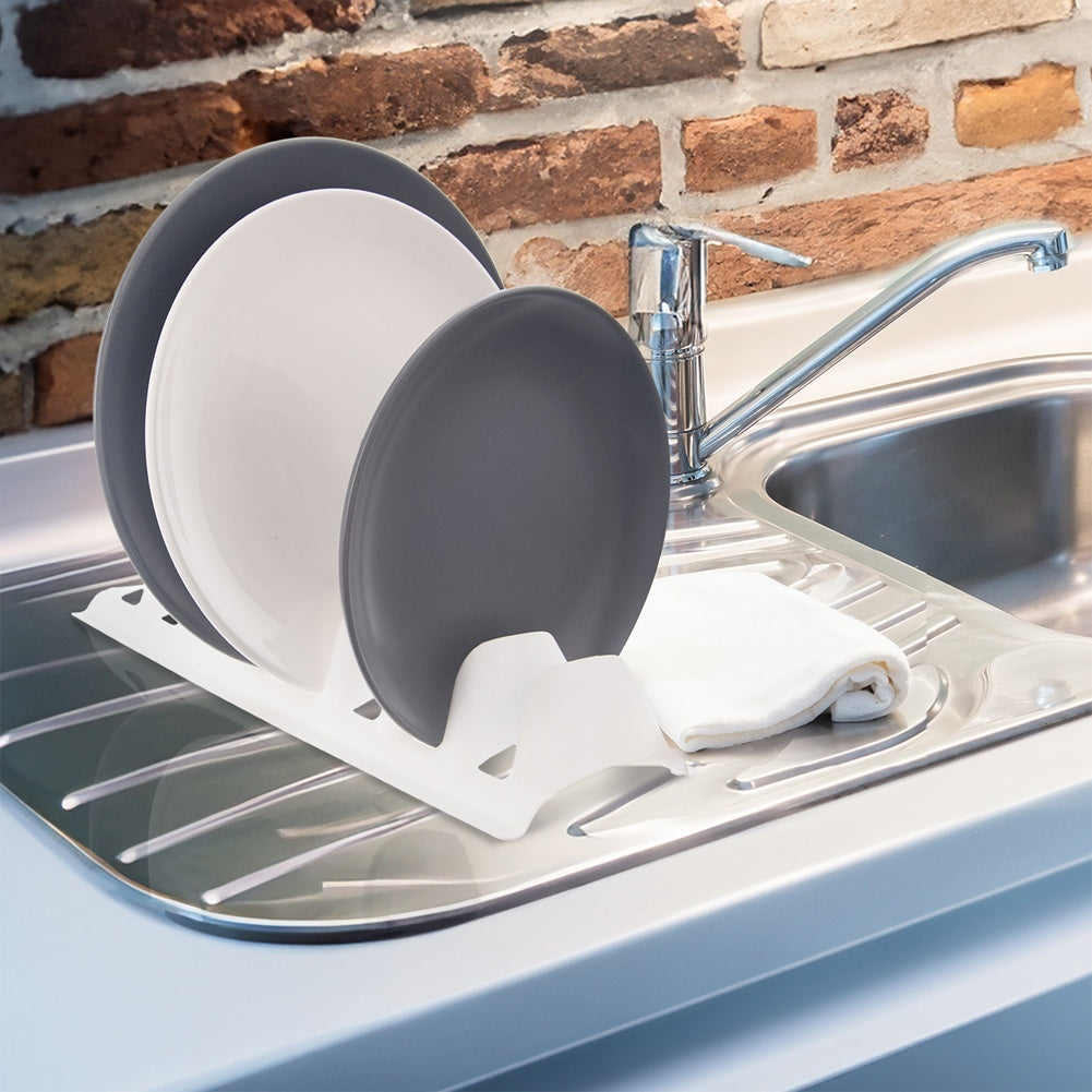 Plastic plate holder for easy storage of 8 plates