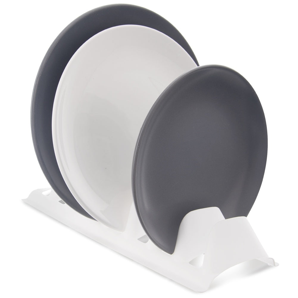 Plastic plate holder for easy storage of 8 plates