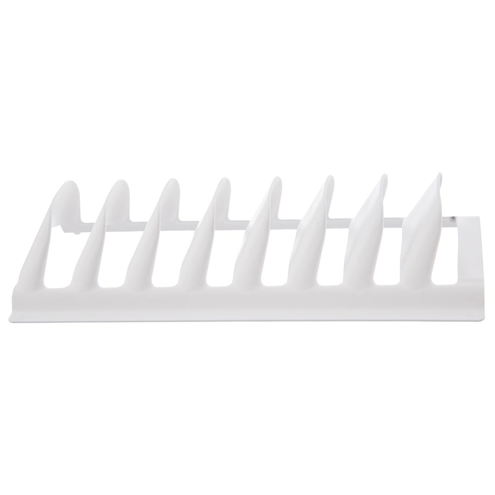 Plastic plate holder for easy storage of 8 plates
