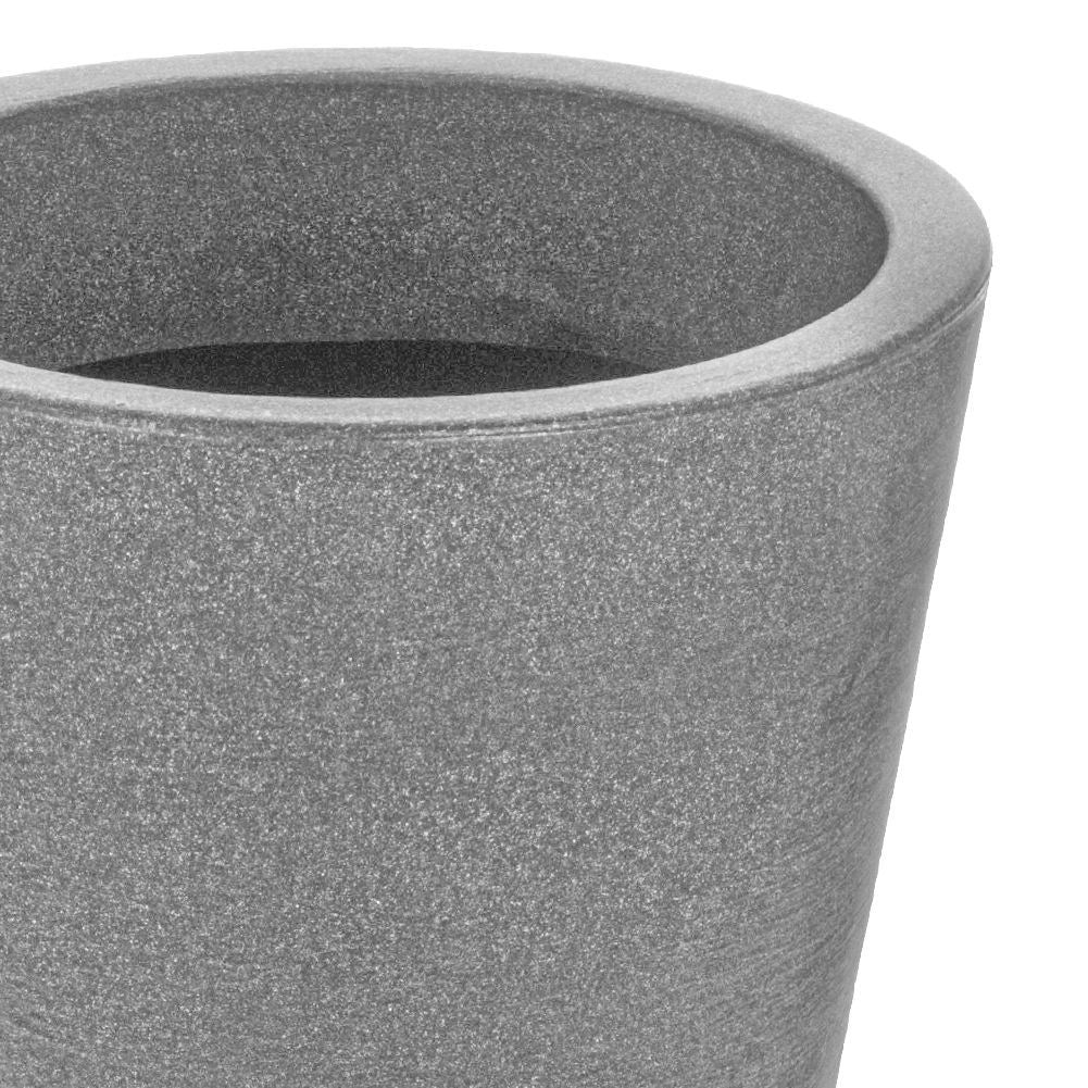 Plastic pot that looks like stone, weatherproof, 45 cm high