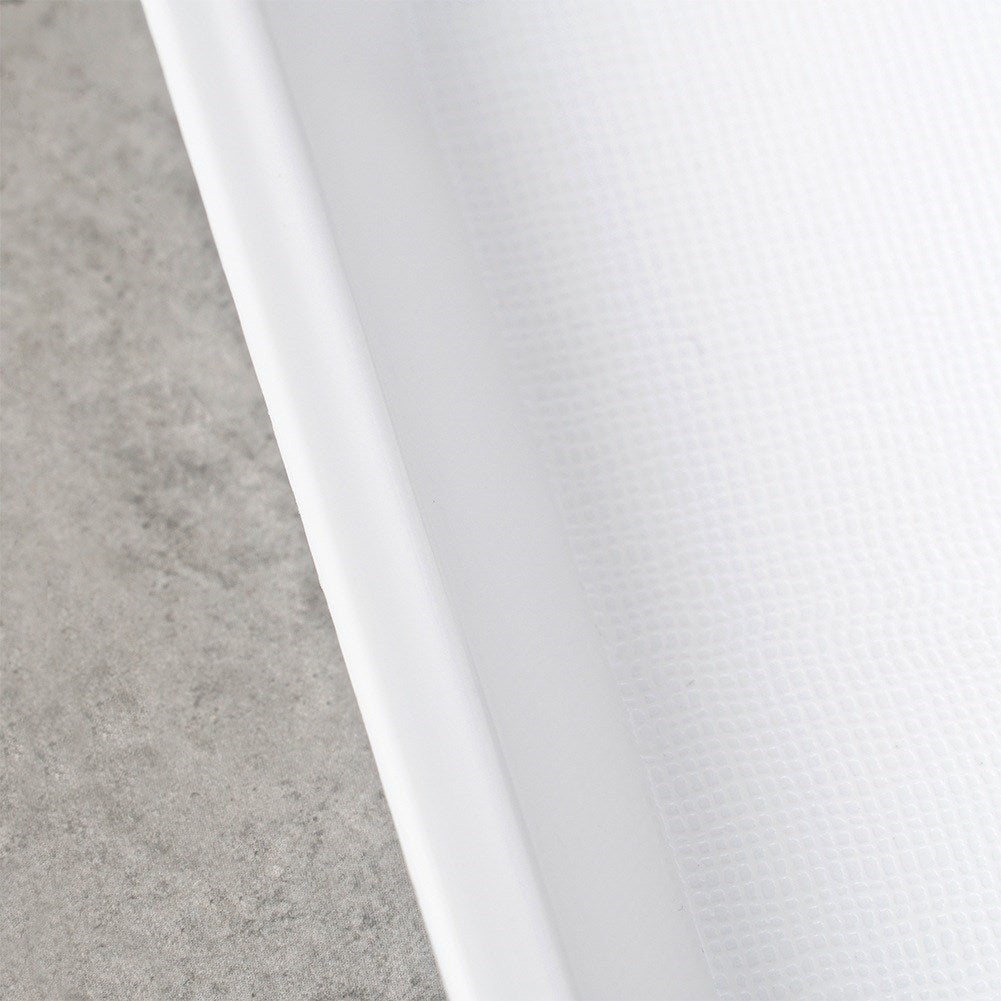 Plastic serving tray white 35.5x27 cm