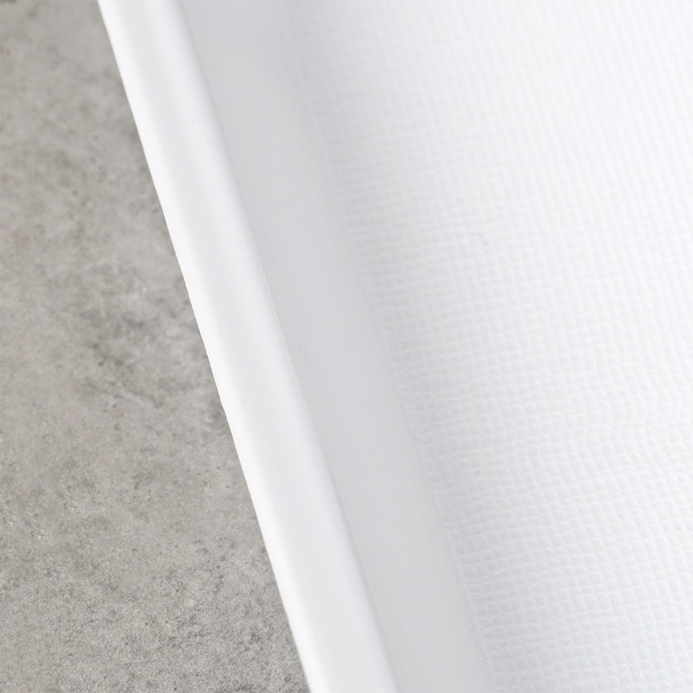 Plastic serving tray white 45.5x35.5 cm