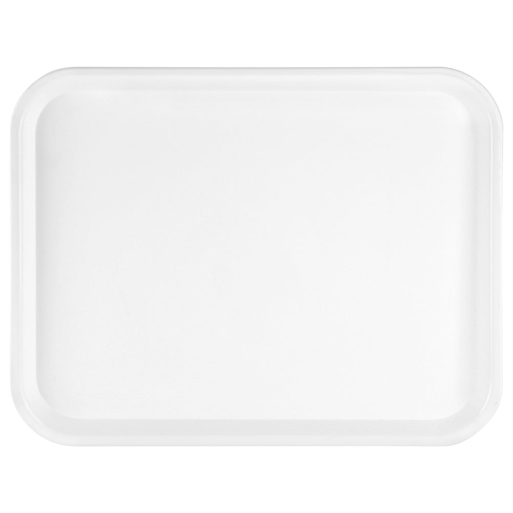 Plastic serving tray white 45.5x35.5 cm