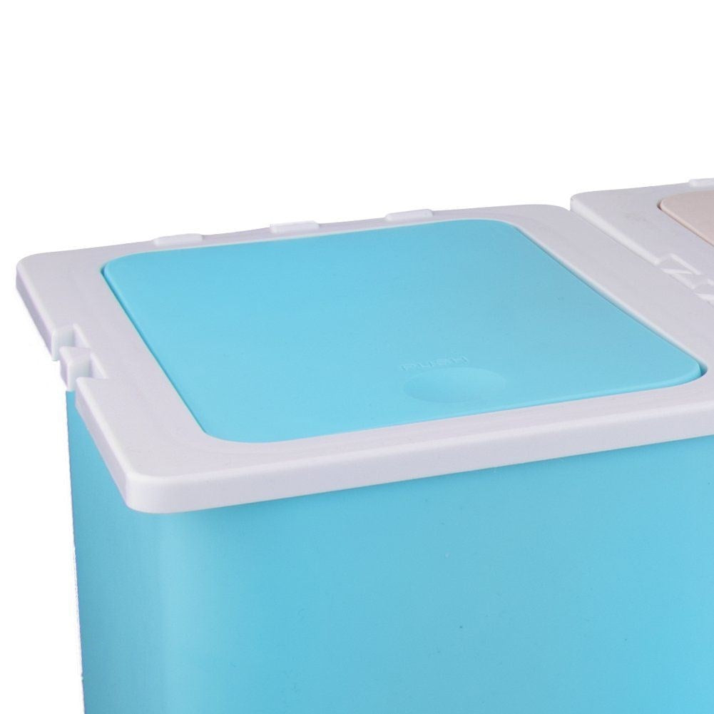 Plastic waste sorting bin 3x13 l
