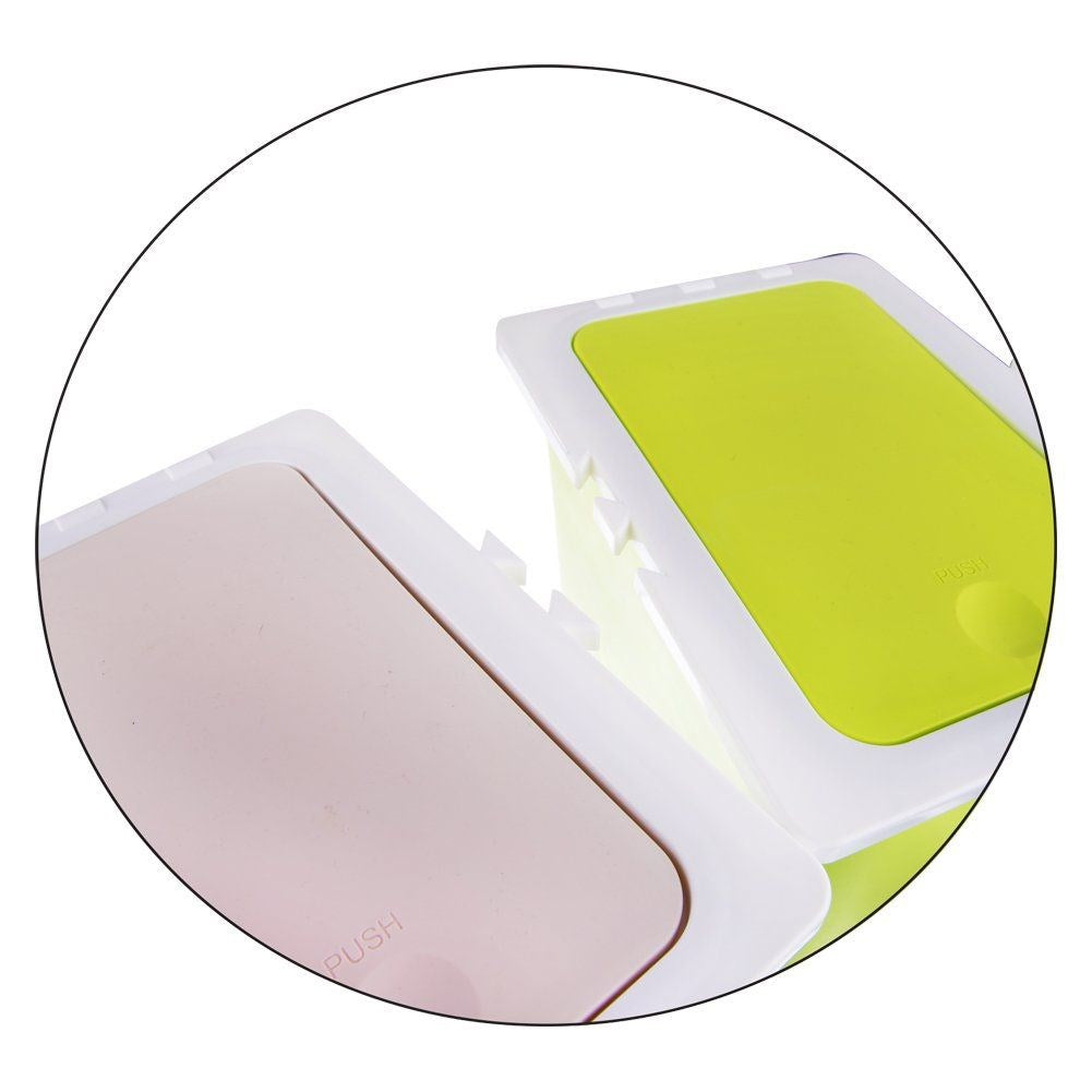 Plastic waste sorting bin 3x13 l
