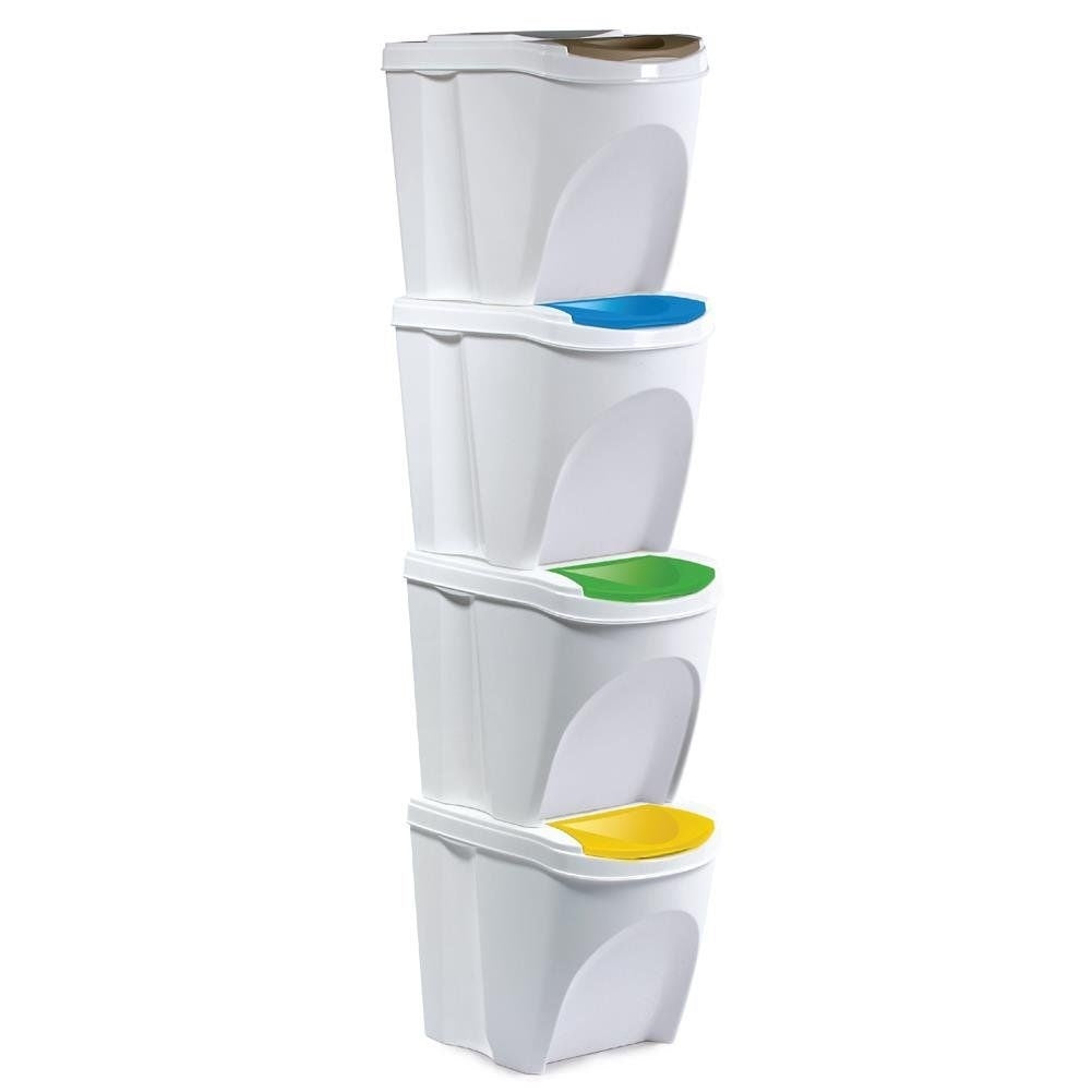 Plastic waste sorting bin 4x21 l 4 pcs.