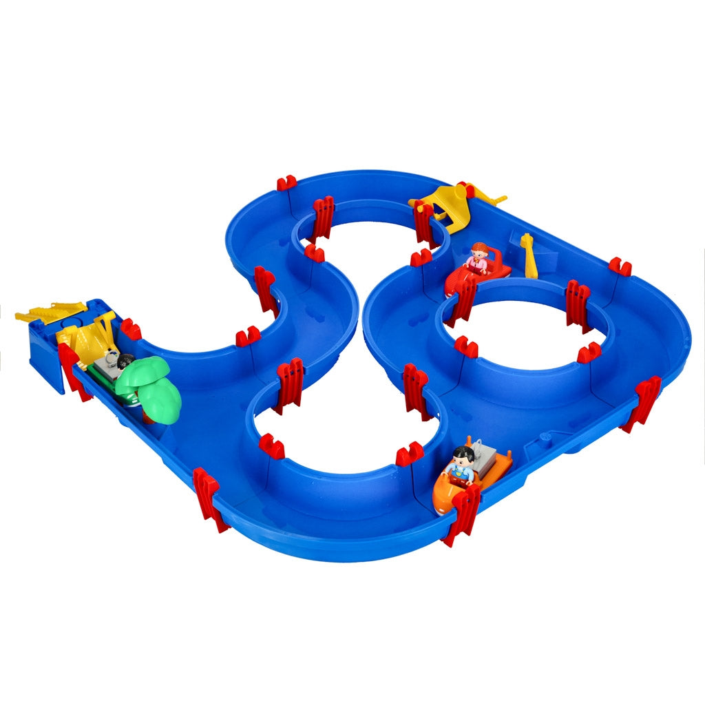 Plastic waterway garden toy 64 pieces