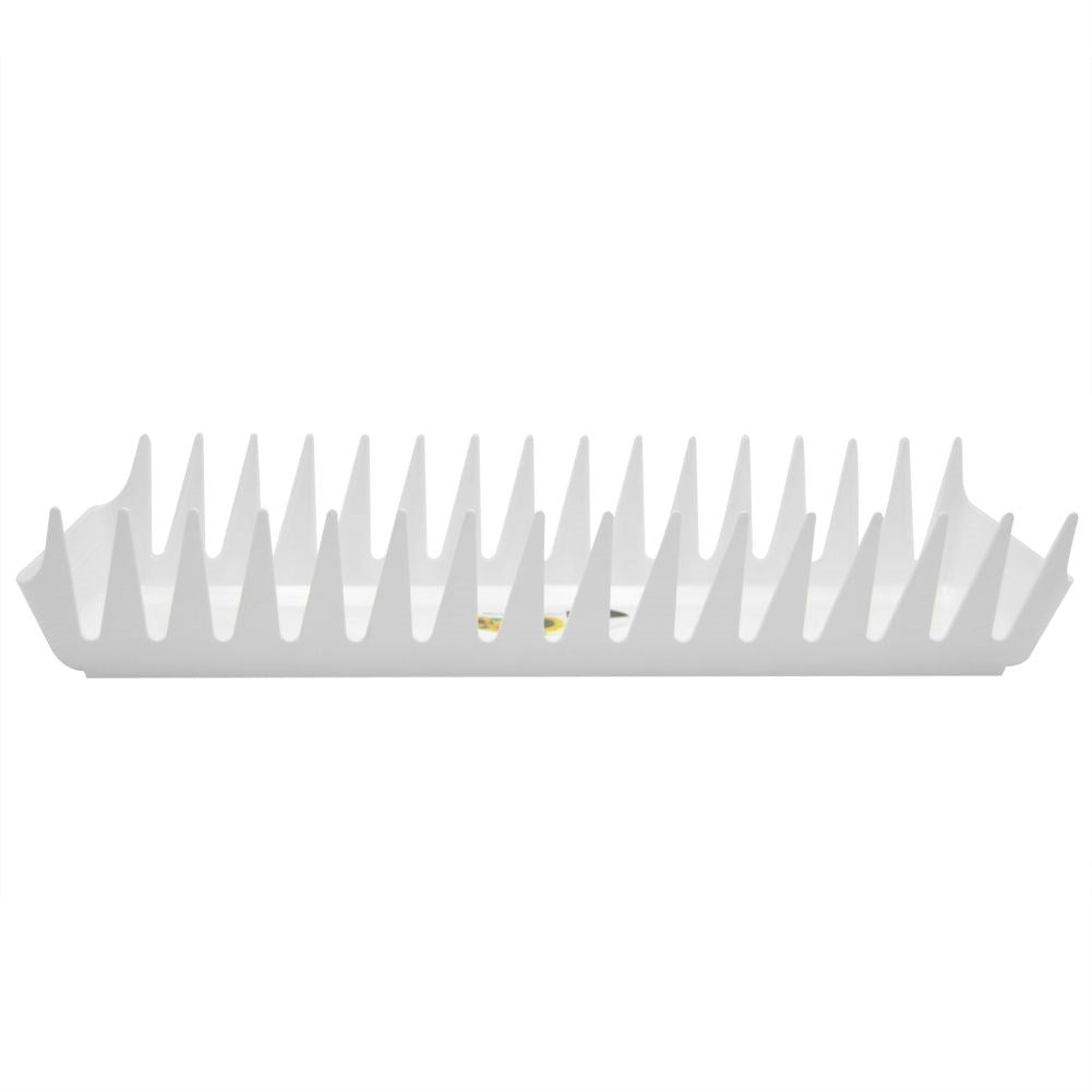 Plate rack in durable material for cabinet or drawer