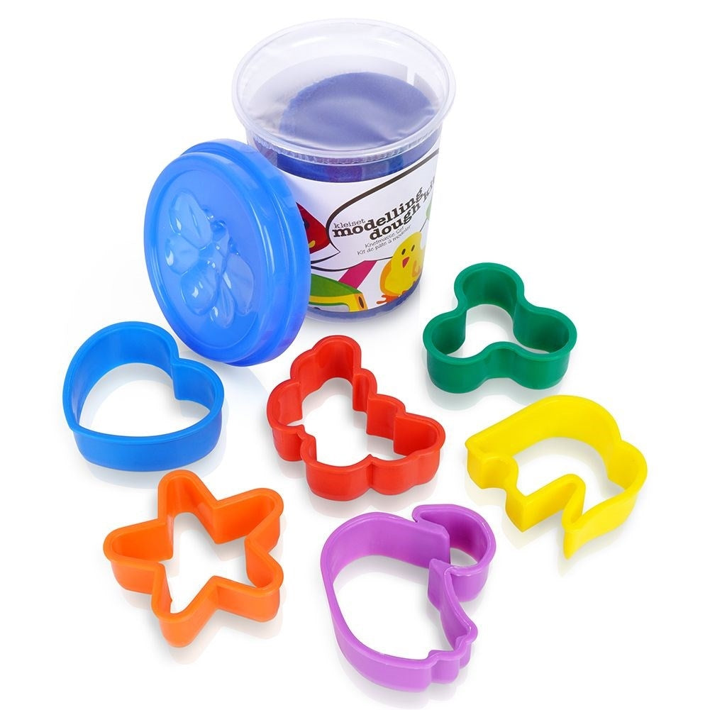 Play-Doh with Lids and Colorful Shapes in Different Shapes