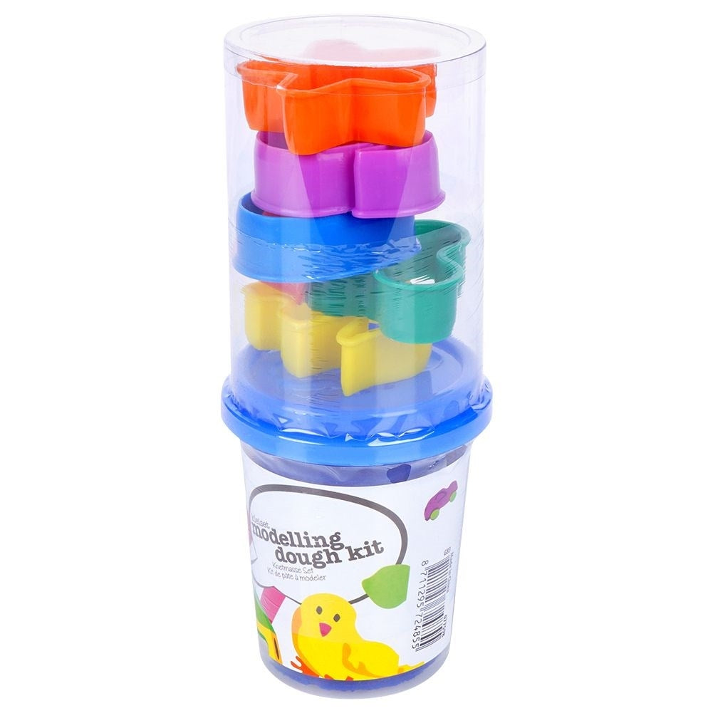 Play-Doh with Lids and Colorful Shapes in Different Shapes