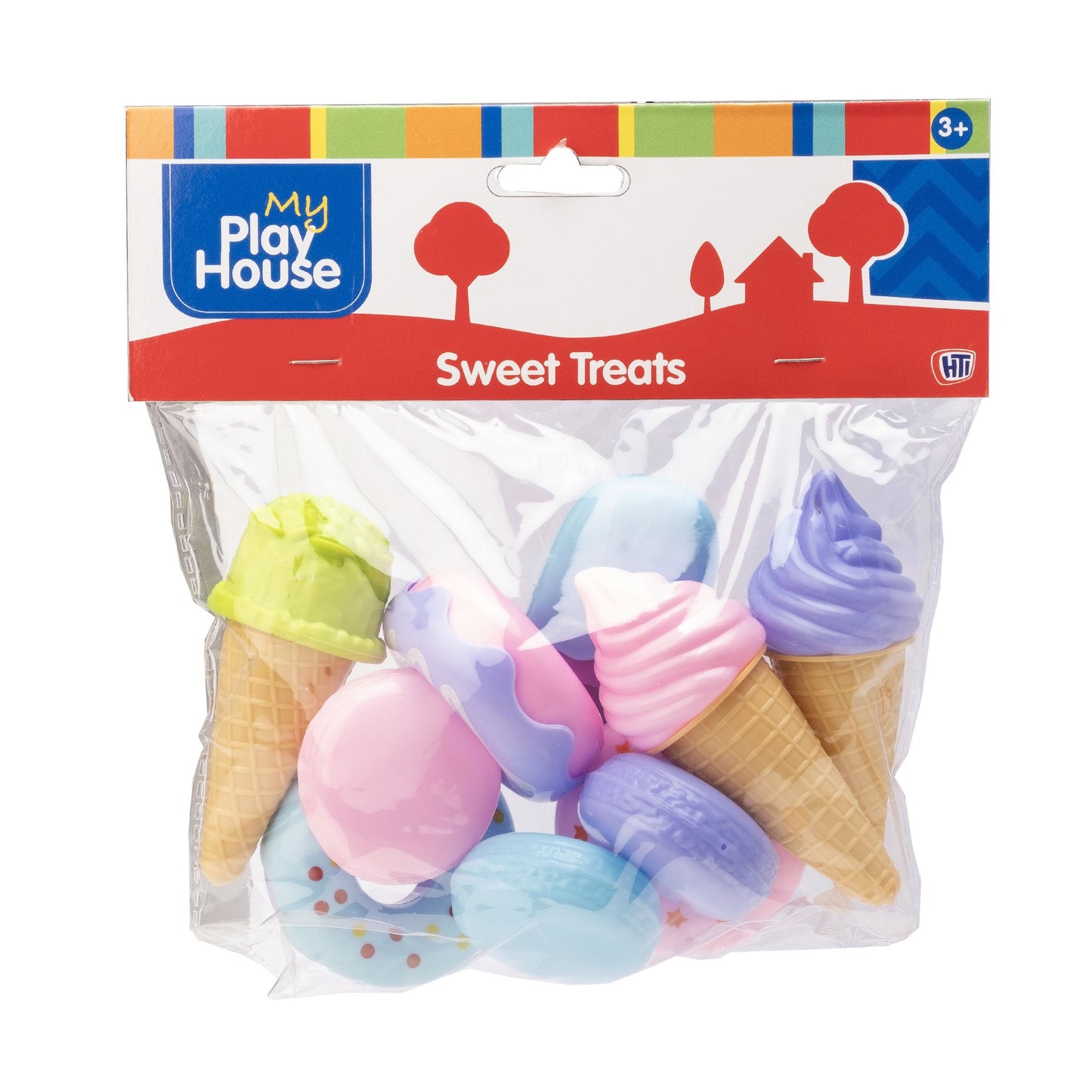 Play Food Set – Ice Cream & Donuts, 10 Pieces