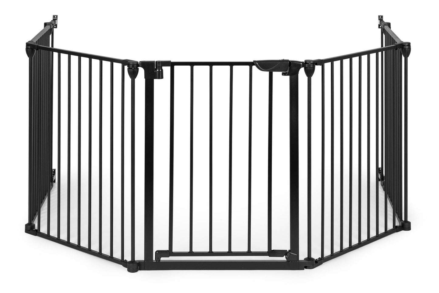 Playpen safety gate barrier for children and pets, 5 panels, 60 cm, metal, black, ECOTOYS