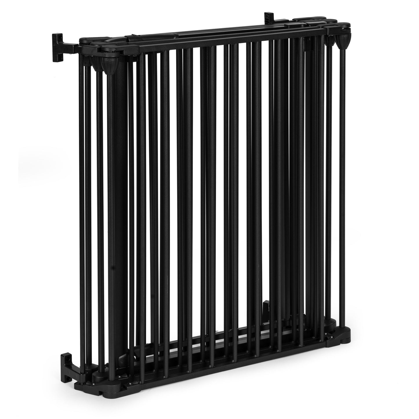 Playpen safety gate barrier for children and pets, 5 panels, 60 cm, metal, black, ECOTOYS