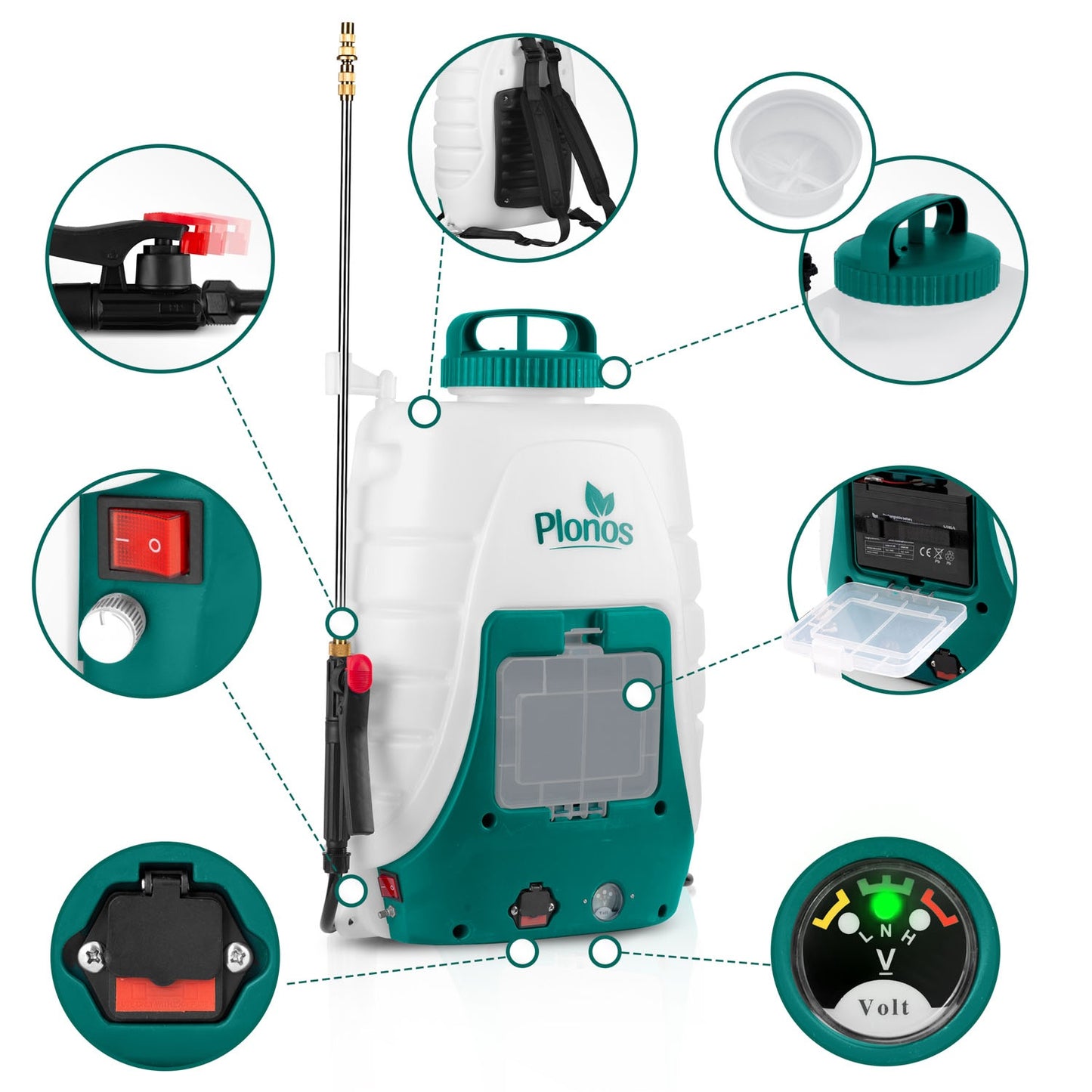 Plonos PL-601 battery-powered sprayer