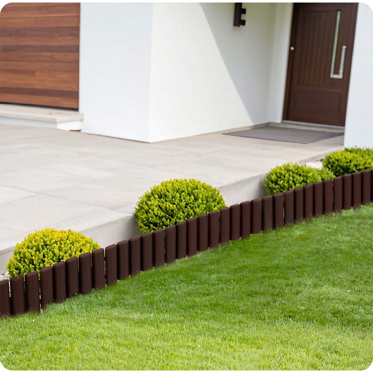 Plonos garden border 220 cm PL-961 brown
