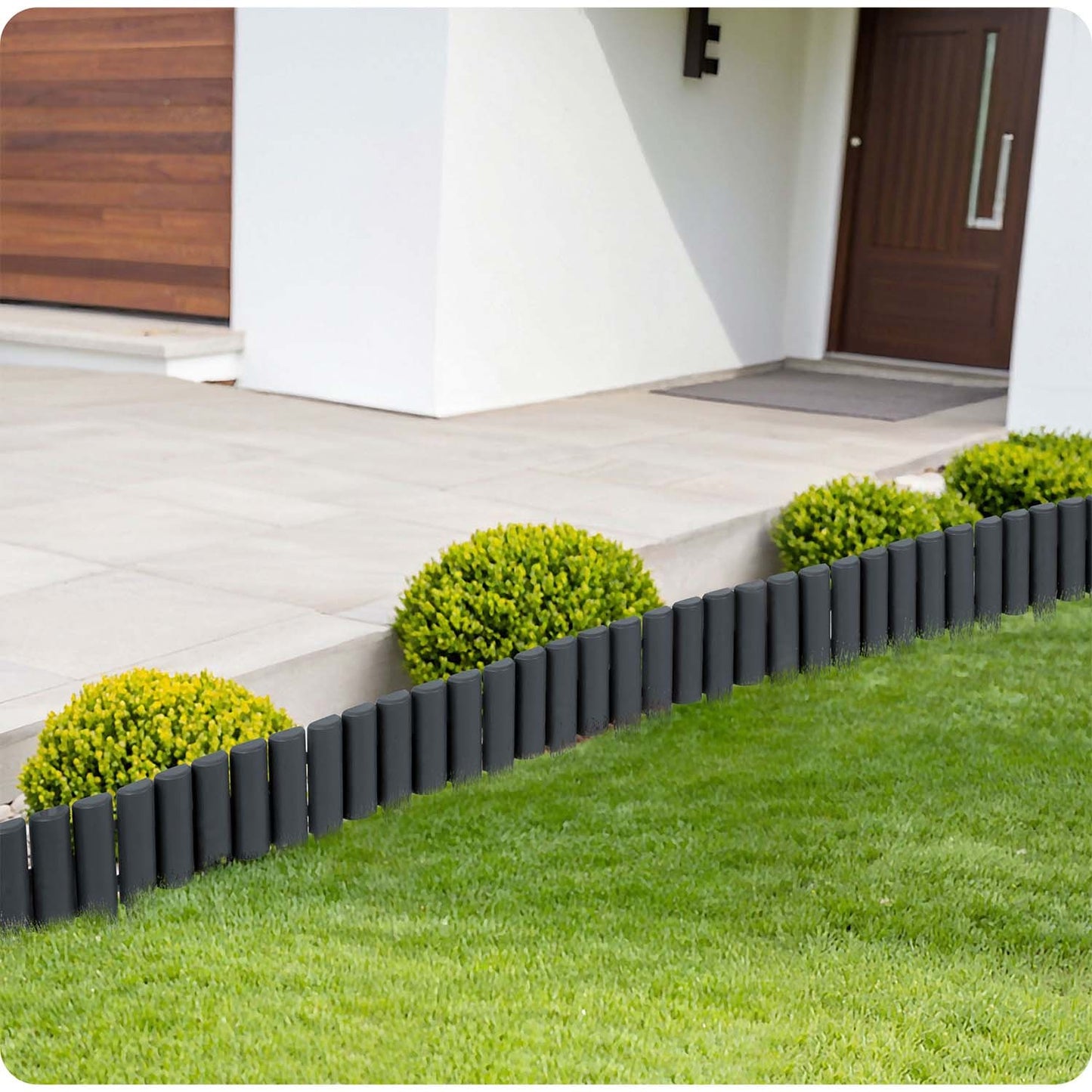 Plonos garden border 220 cm PL-961 gray
